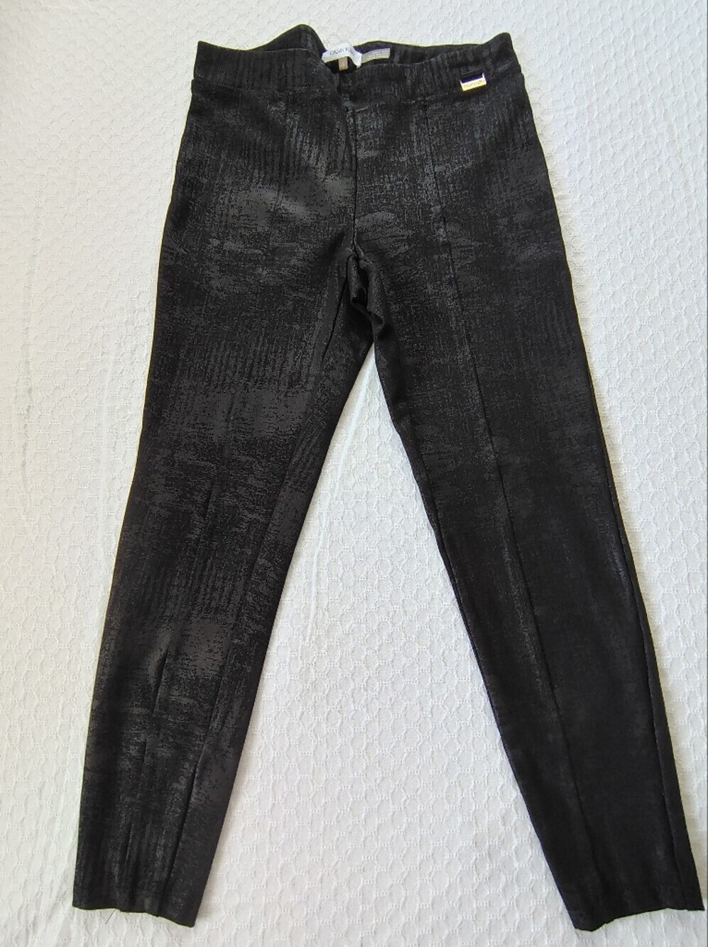 Calvin Klein Black Sparkle Stretch Leggings Size S.